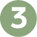 leaf colored circle with the number three inside to represent essay