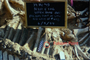 Folsom Point found in Place at Cooper Site