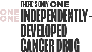 There's Only One Independently-Developed Cancer Drug, One One stacked to illustrate sizing