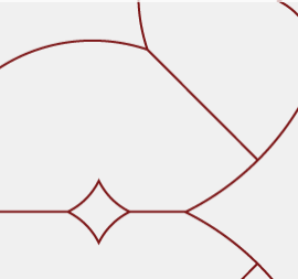 Crimson circle detail