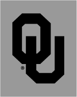 interlocking OU, black on grey background