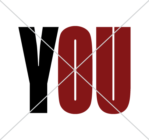 Never emphasize the letters "OU" in text.