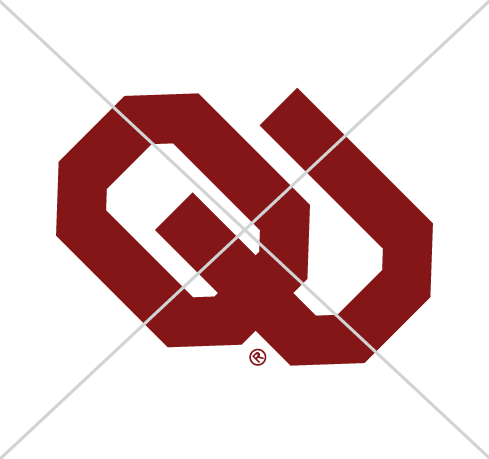 Never rotate the OU logo. The bottom of the "U" should always be a horizontal line.