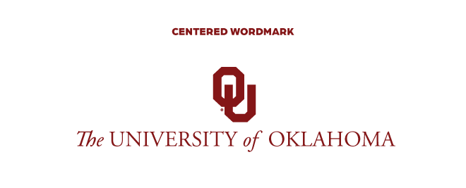Centered Wordmark: interlocking OU, 皇冠体育, centered