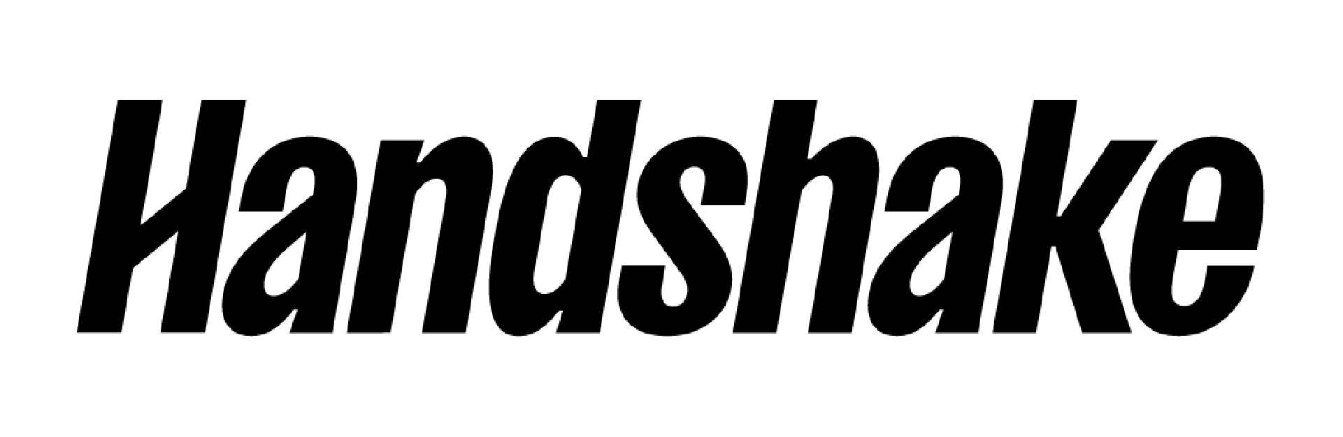 Handshake logo in black