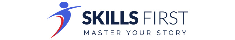 SkillsFirst, Master Your Story logo.