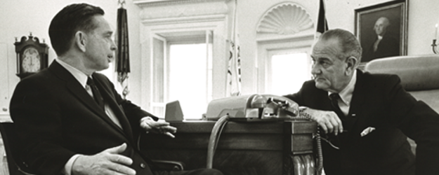 Carl Albert With President Lyndon Johnson Carl Albert Collection, Series 18, Item 3460