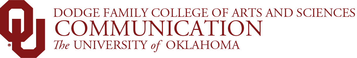 Interlocking OU, Dodge Family College of Arts and Sciences, Department of 沟通, 皇冠体育 wordmark.
