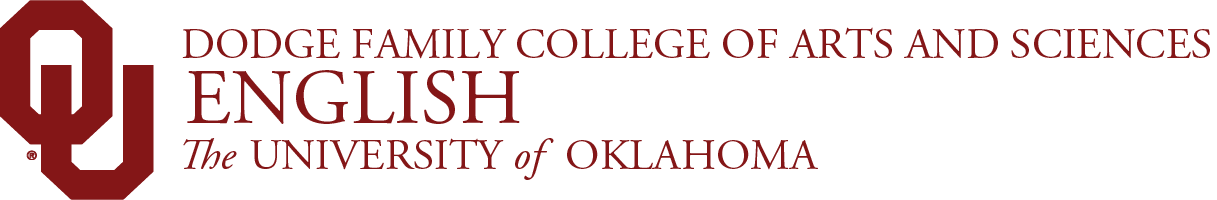 Interlocking OU, Dodge Family College of Arts and Sciences, English, 皇冠体育 website wordmark.