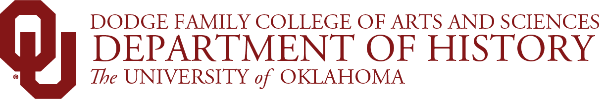 Interlocking OU, Dodge Family College of Arts and Sciences, Department of History, 皇冠体育 website wordmark.