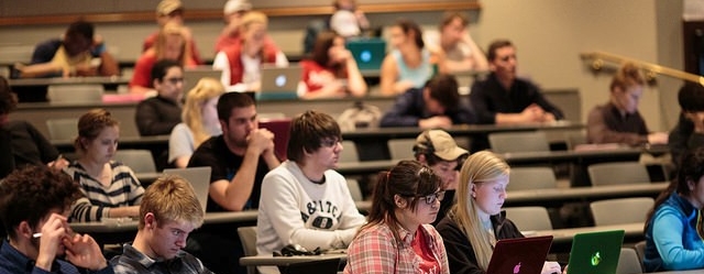 students listening to a lecture