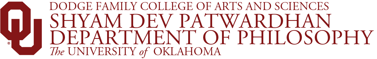Interlocking OU, Dodge Family College of Arts and Sciences, Shyam Dev Patwardhan Department of Philosophy, 皇冠体育 website wordmark.