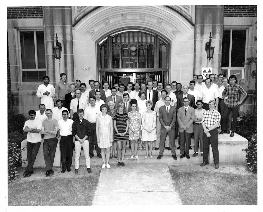 1968-1969 group photo in black and white.