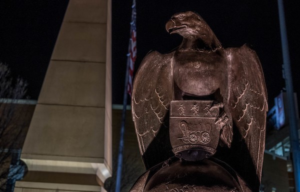 American eagle statue.