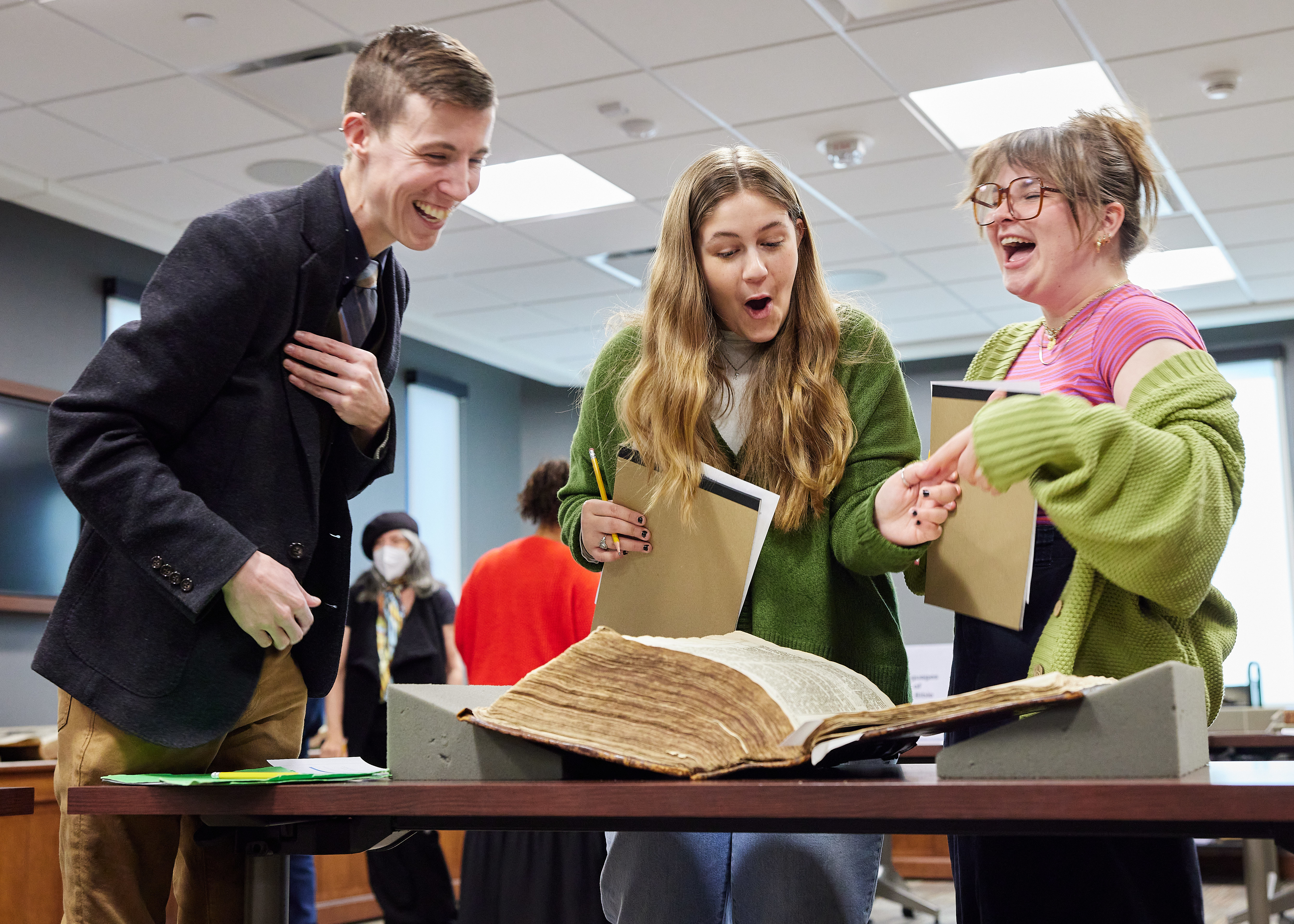 Students in Assistant Professor Goble's class.