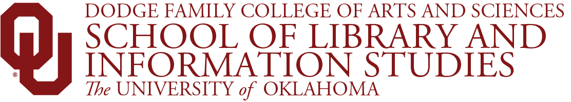 Interlocking OU, Dodge Family College of Arts and Sciences, School of Library and Information Studies, 皇冠体育 website wordmark.