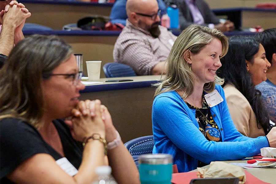 New faculty enjoying panel discussion at NFO 2023