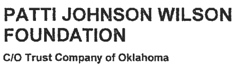 Patti Johnson Wilson Foundation