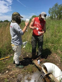 Sampling MRPTS effluent