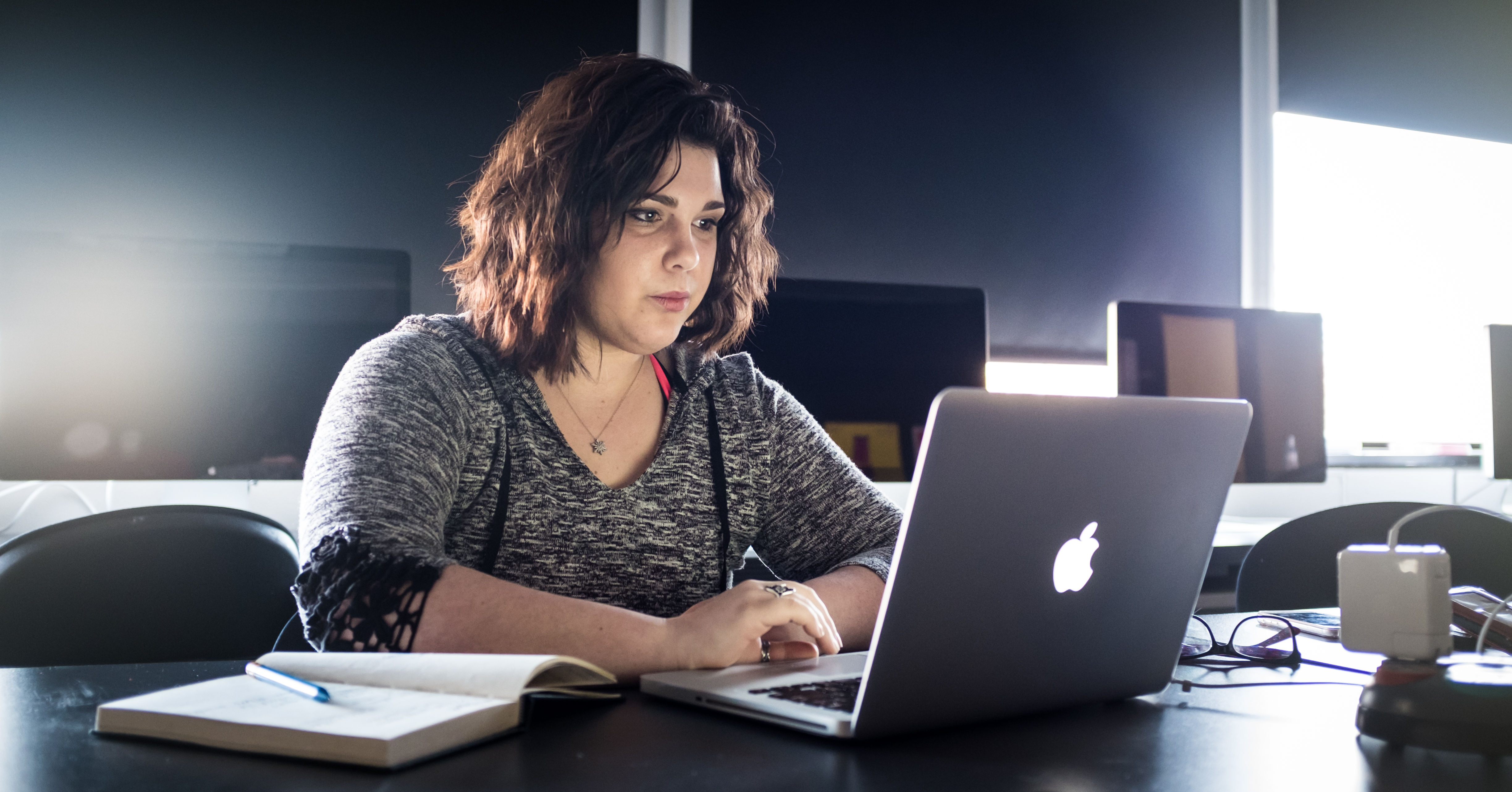 OU Student on laptop