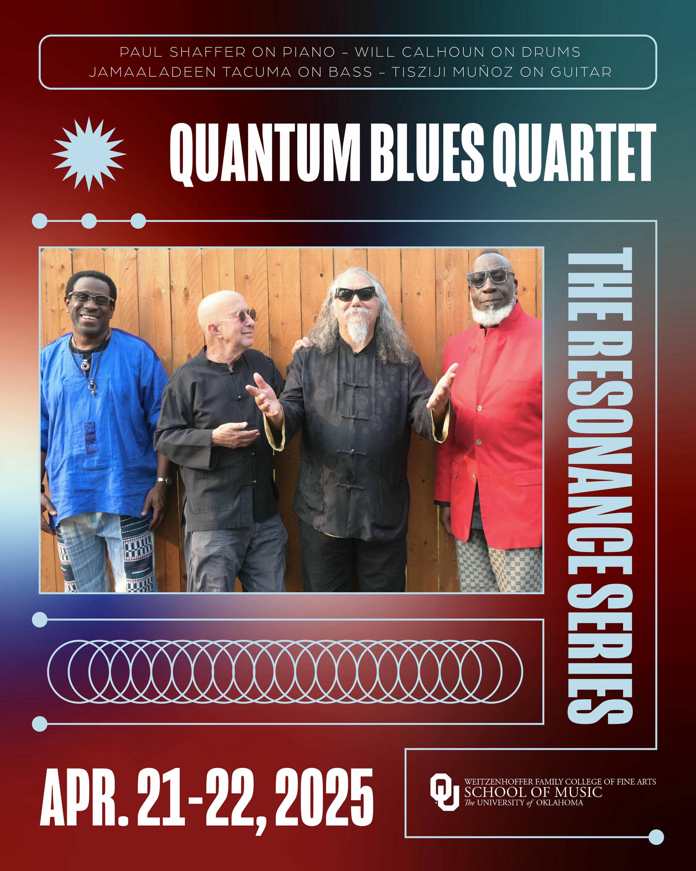 Quantum Blues Quartet resonance flyer April 21-22