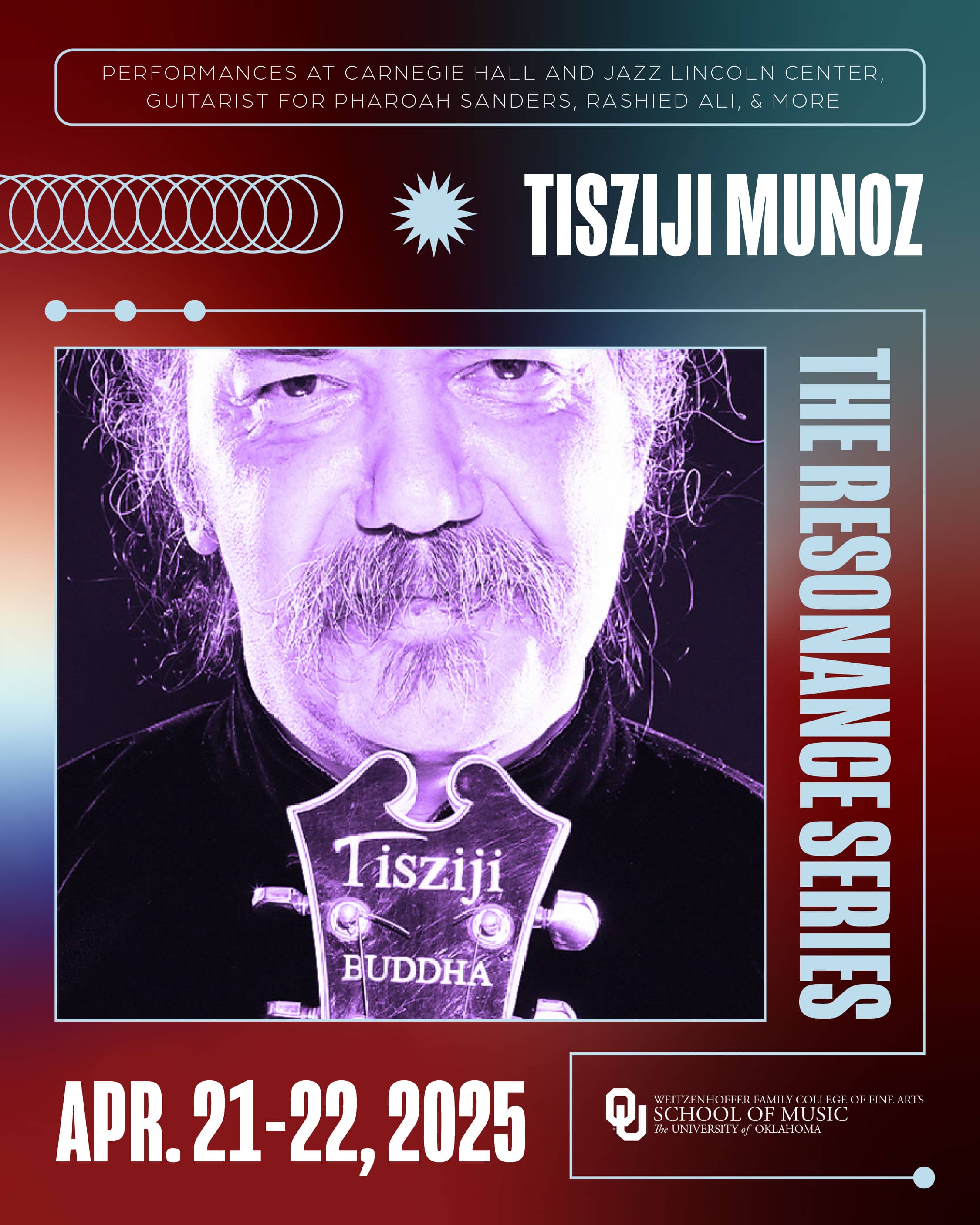 Tisziji Munoz resonance flyer April 21-22