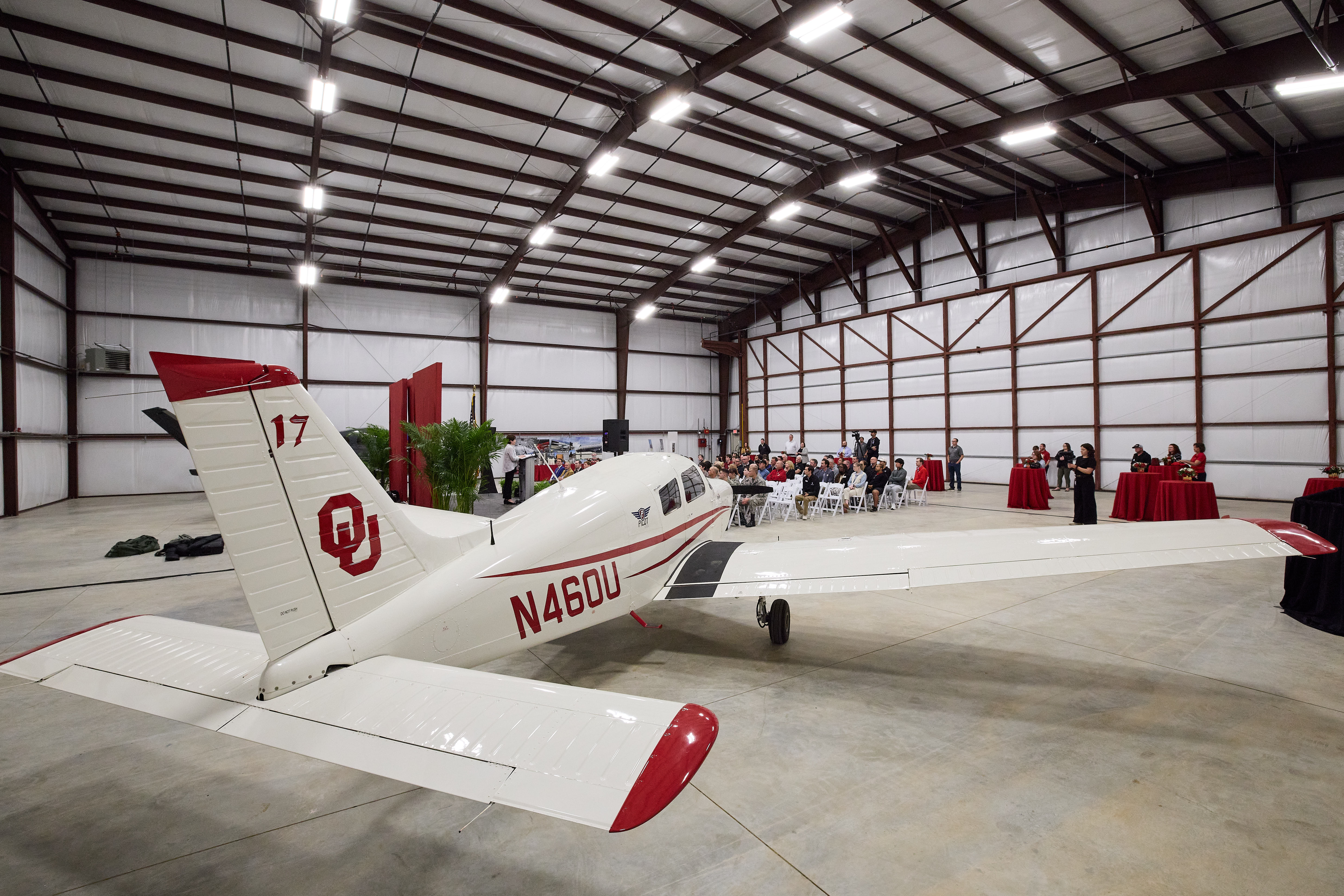 Recent upgrades to the OU Max Westheimer airport include two new hangars. A new air traffic control tower is also expected to be completed in the summer of 2027.