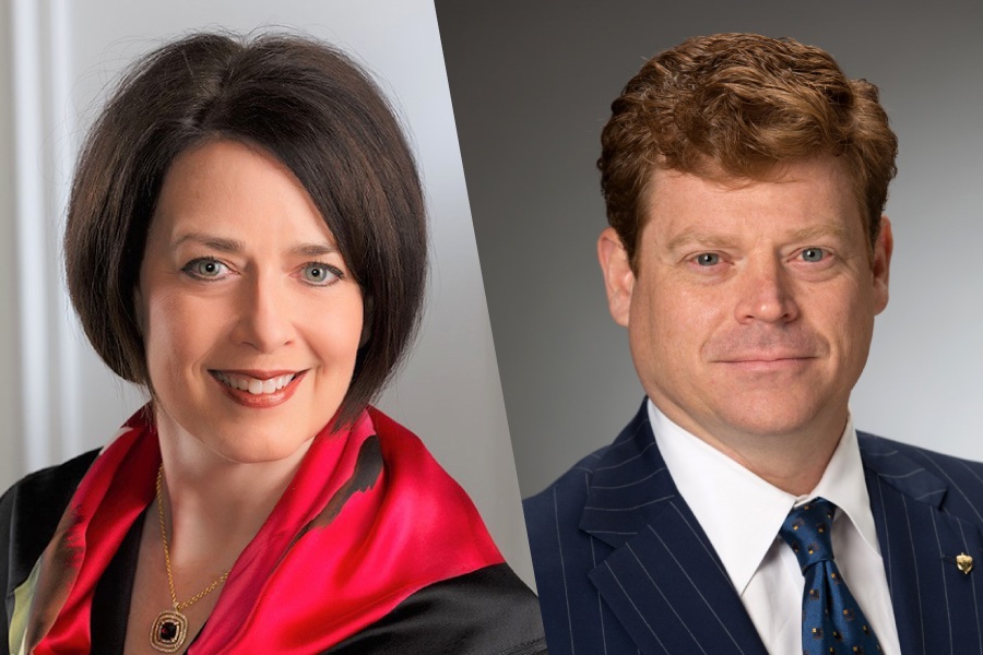Headshots of Anita Holloway and Rick Nagel.