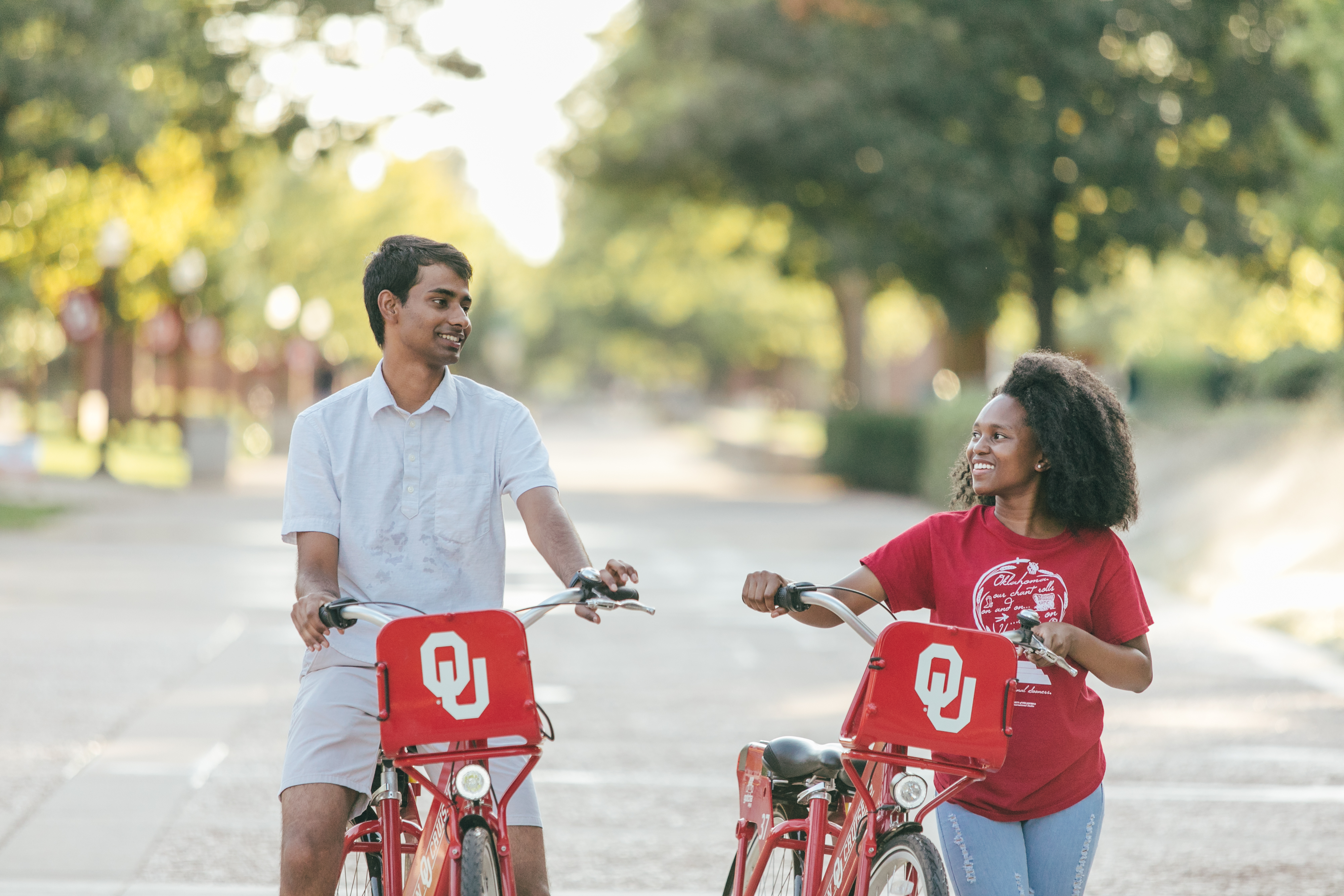 Students on Bikes