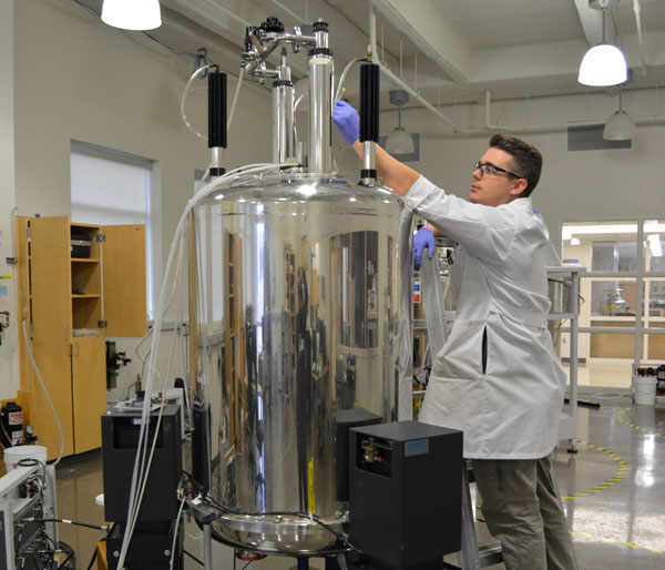 nmr scientist in lab