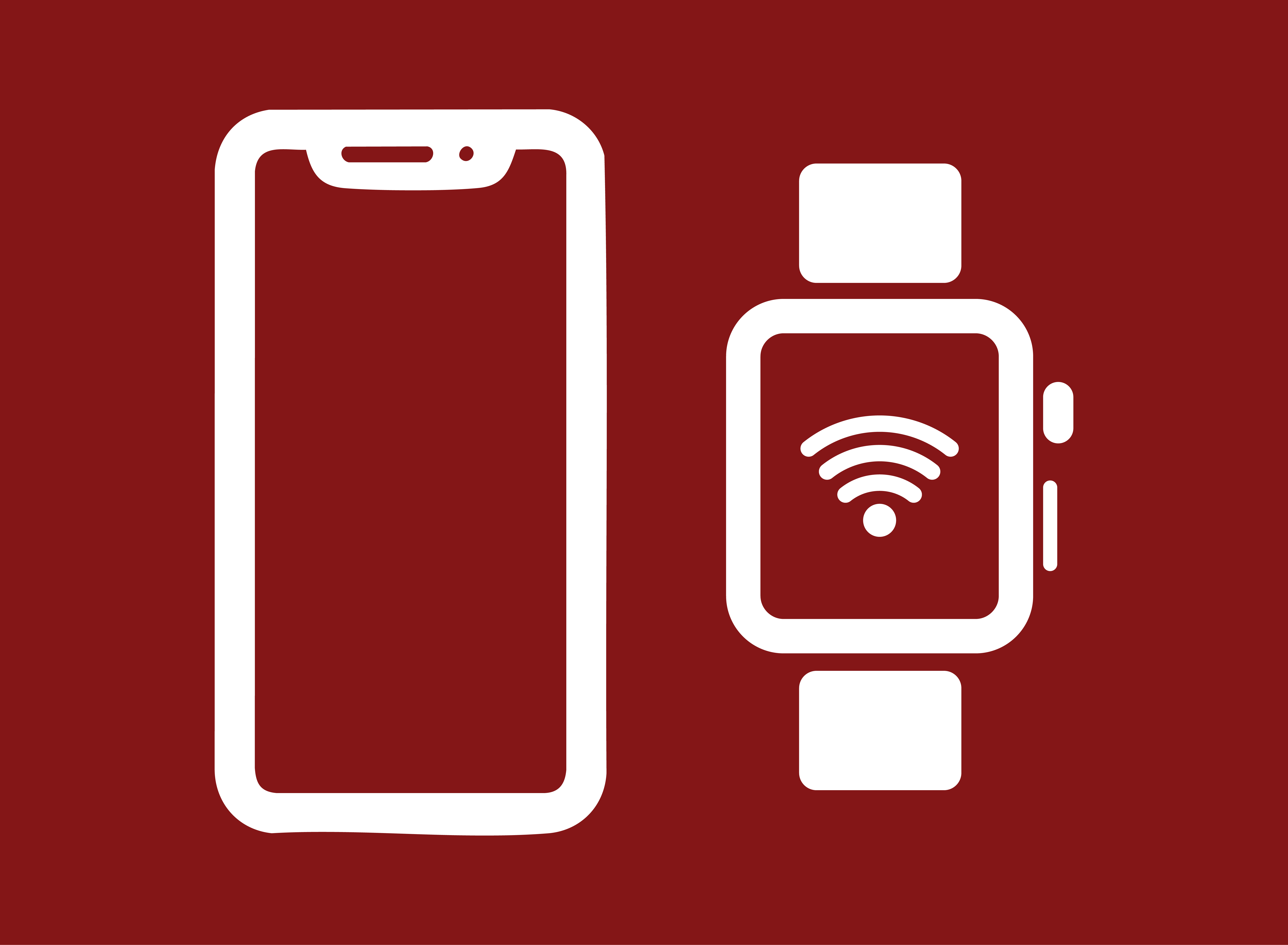 cell phone and smart watch
