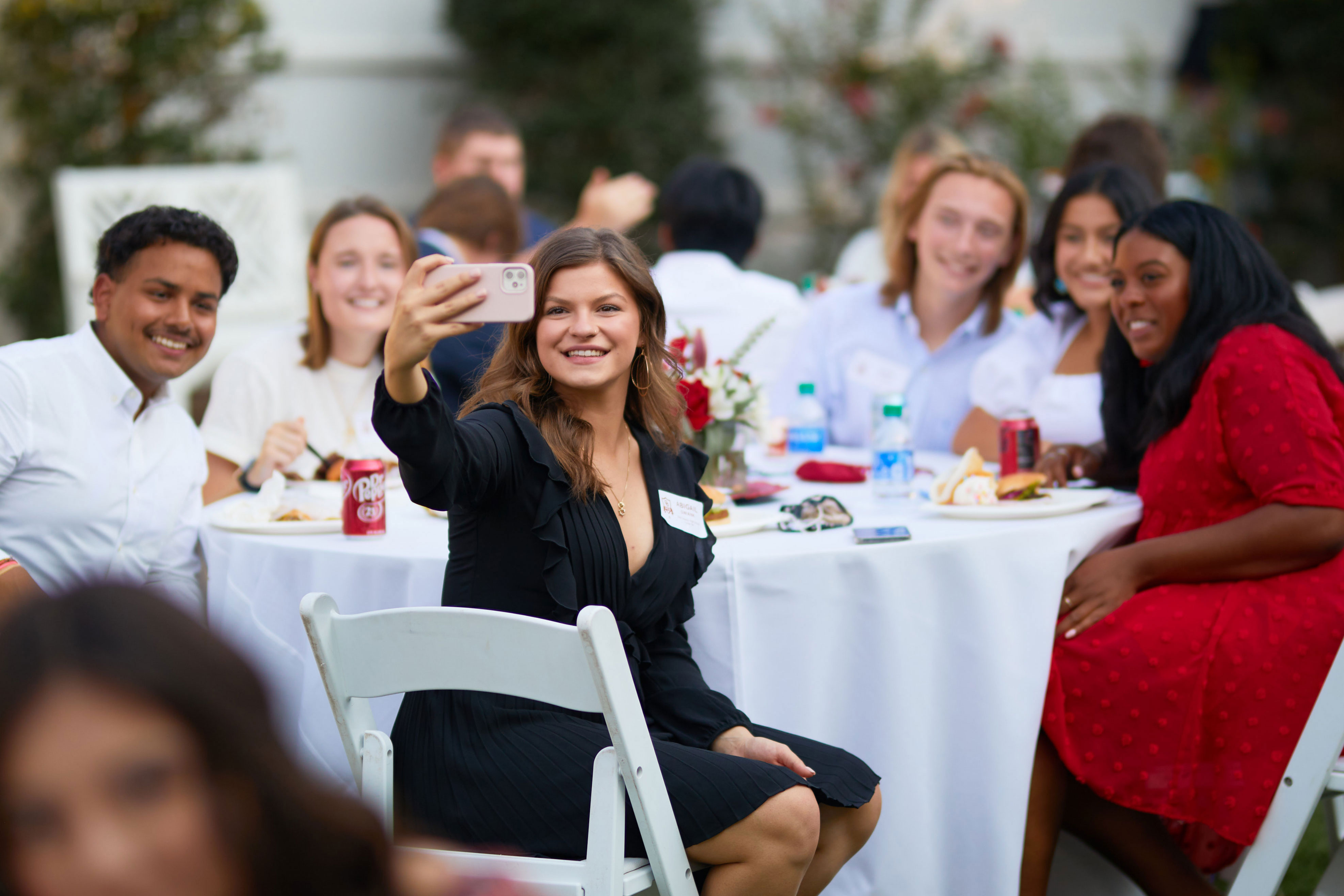 Students taking a selfie