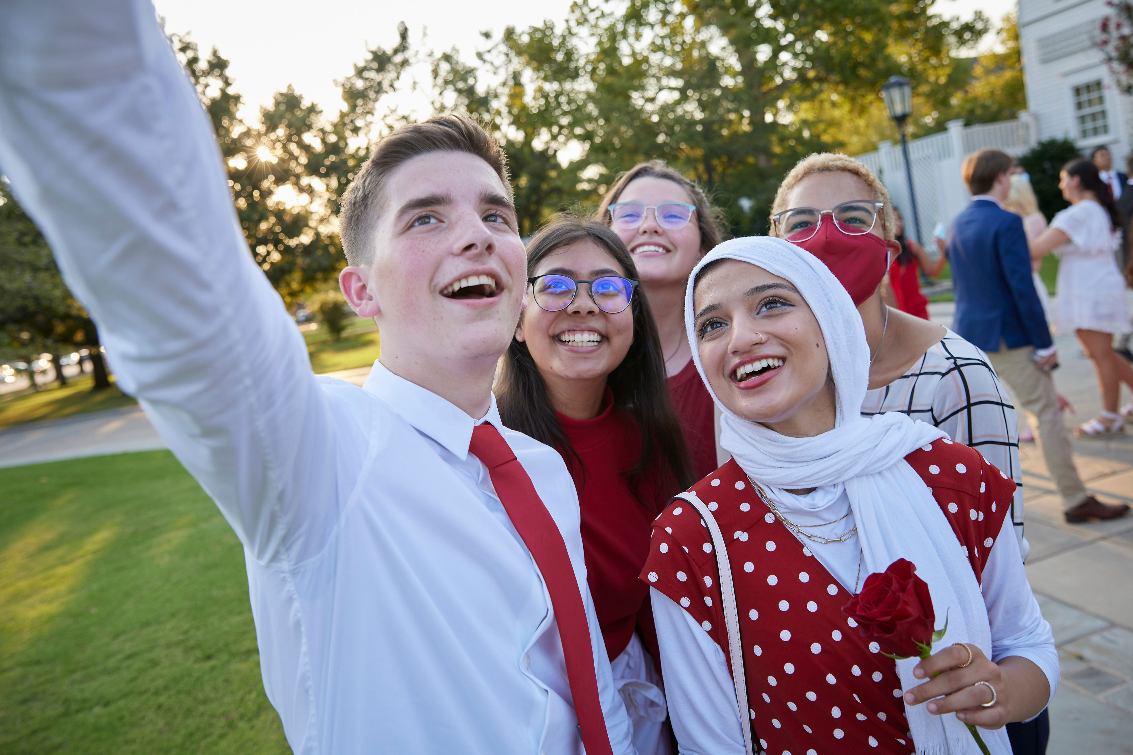 Students taking a selfie