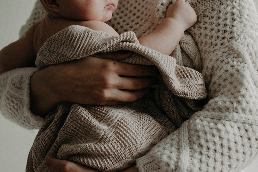 stock image of mother and child
