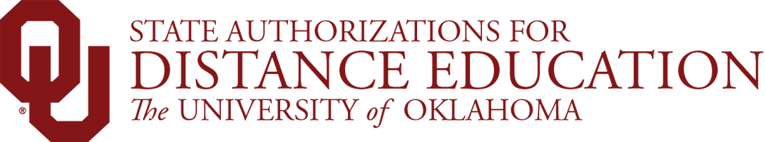Interlocking O U, State Authorizations for Distance Education, 皇冠体育 website wordmark.
