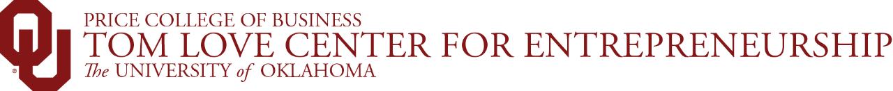 Interlocking O U, Price College of Business, Tom Love 创业中心, 皇冠体育 website wordmark.