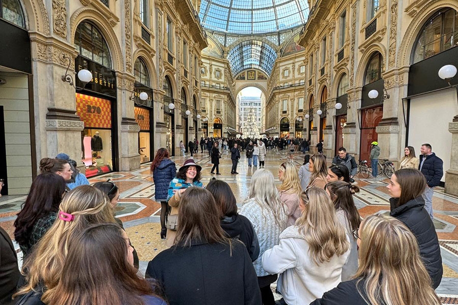 A group of Fine Arts AME students attend a study abroad trip in Italy.