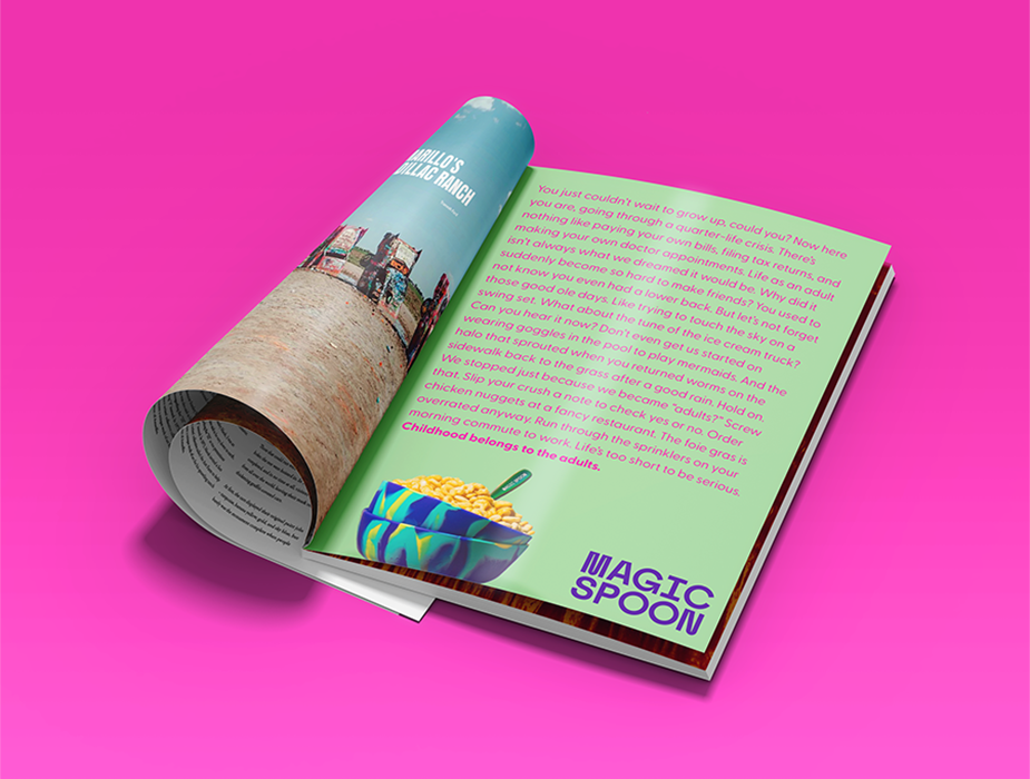 Magic Spoon magazine advertisement.
