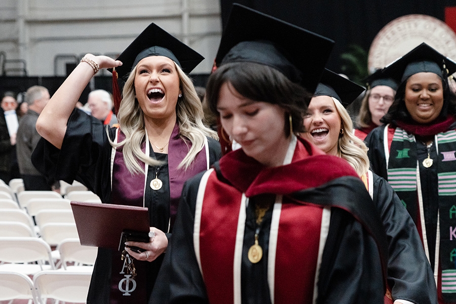 Graduates at Gaylord College Convocation
