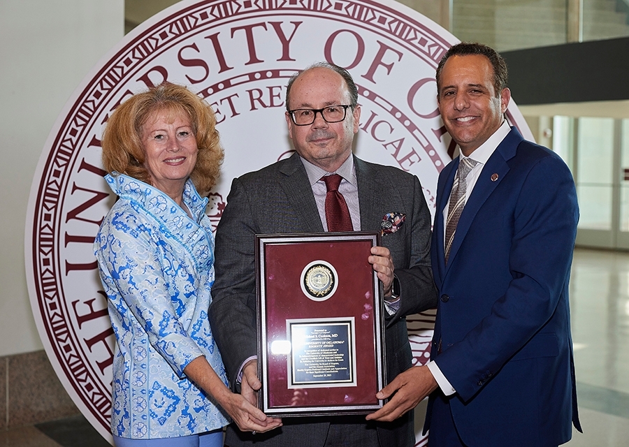 Dr. Michael Cookson Presented Award by Joe Harris
