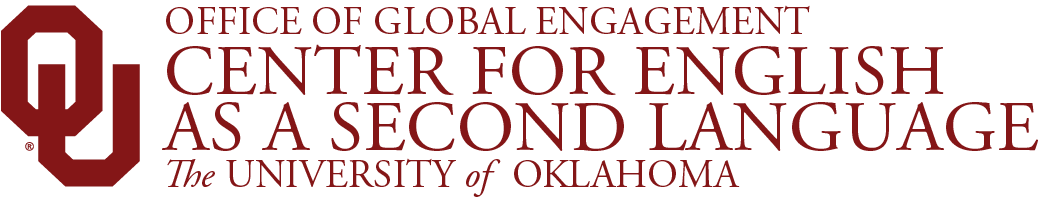 Interlocking OU, Office of Global Engagement, 英语作为第二语言中心, 皇冠体育,  website wordmark.