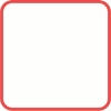 Rounded square white box with a red outline