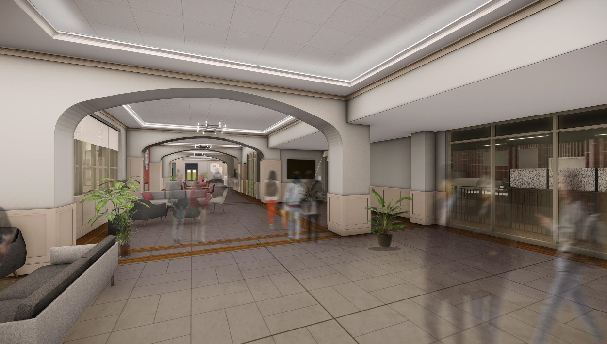 North Building-View from Rec Room looking west
