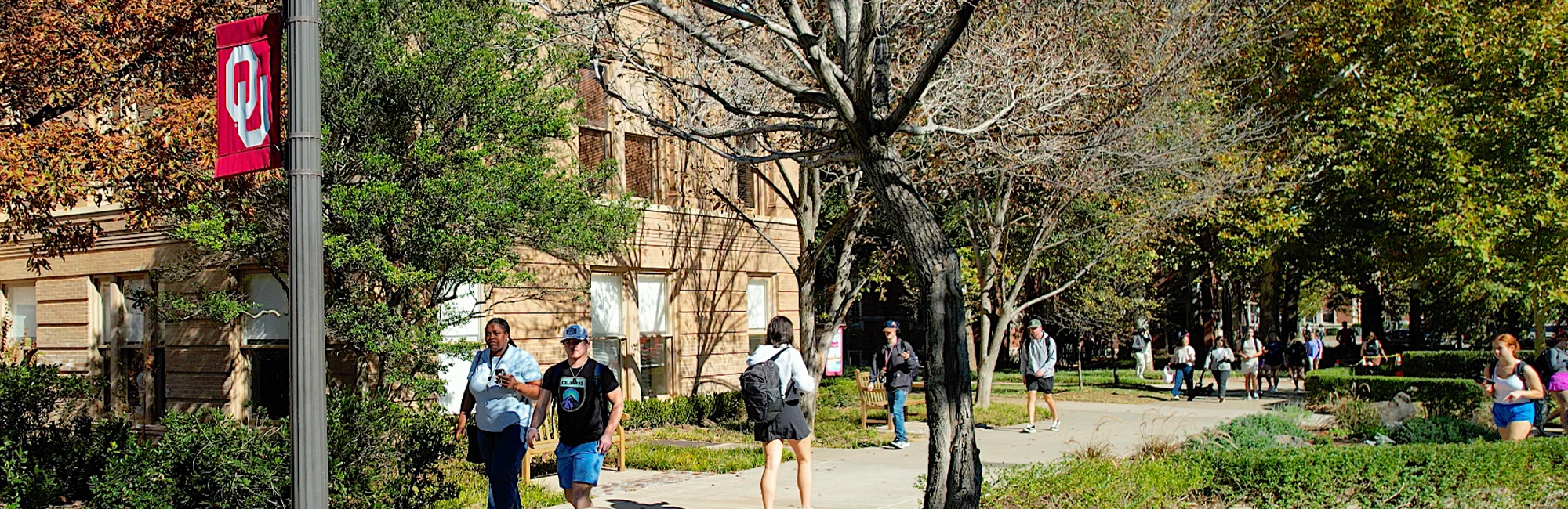 Carnegie Building with Students
