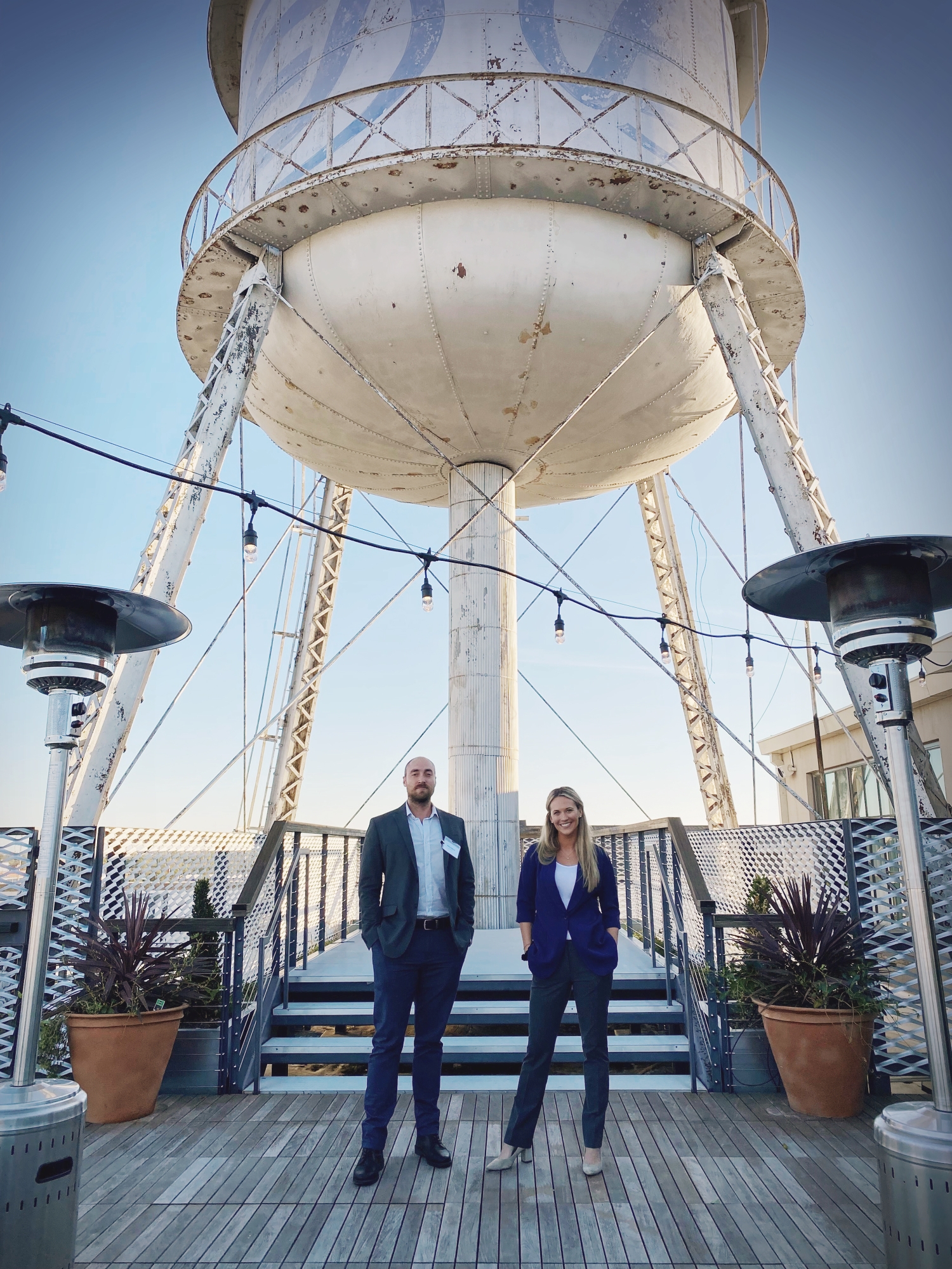 Founder Steve Adams and team member Lily Pfeifer at OK Catalyst Roadmap Program, an Oklahoma-based program designed to help researchers devise a plan to scale the impact of their research through technology commercialization.