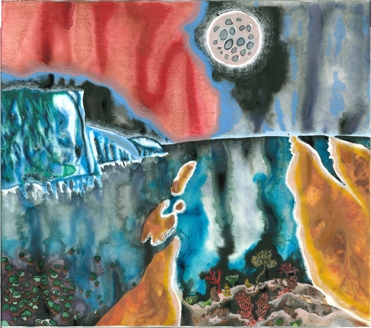 Ellen Welti Ancient Dust Art watercolor depiction of ancient dust