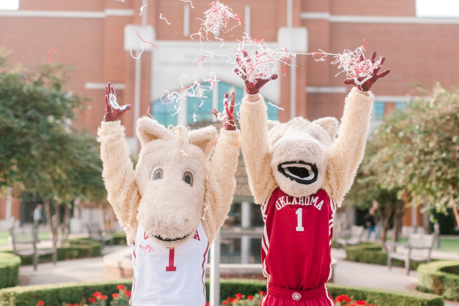 boomer throwing confetti photo