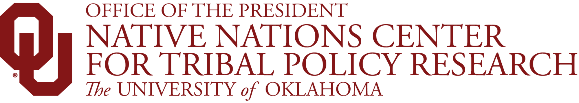OU Native Nations Center, 皇冠体育 website wordmark