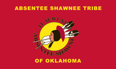 Absentee Shawnee Tribe of Oklahoma, LI-SI-WI-NWI-Absentee Shawnee flag