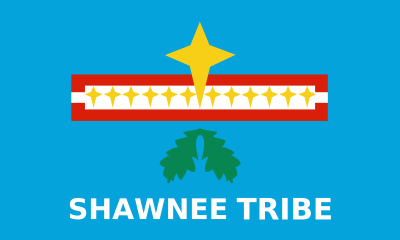Absentee Shawnee Tribe of Oklahoma, LI-SI-WI-NWI-Absentee Shawnee flag